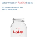 Glass Feeding Bottle for Baby – LuvLap BPA Free Anti-Colic 125ml - Image 4