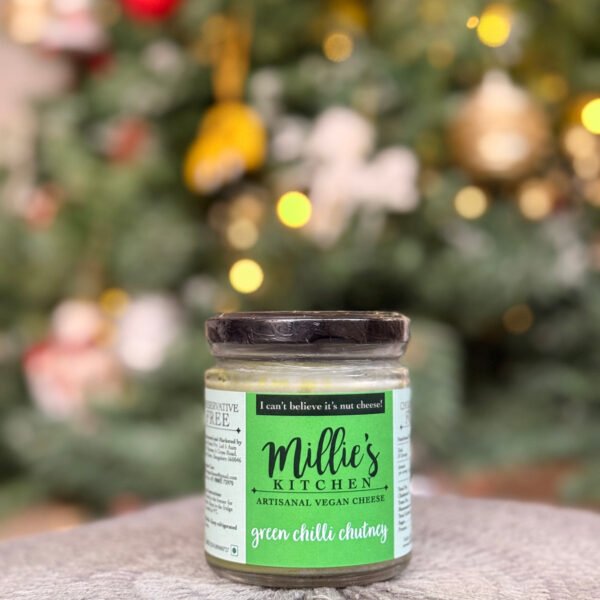 Green Chilli Chutney Vegan Cheese