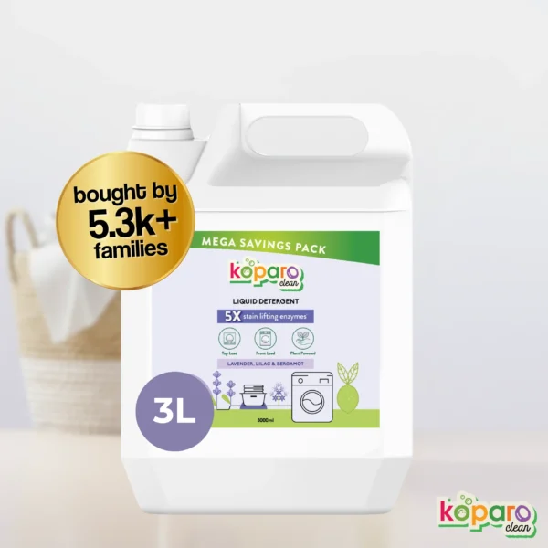 Koparo Front Load Liquid Detergent – Lavender | Plant-Based Laundry Cleaner