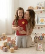 VG Wear Mama’s Little Girl Kids Cotton T-Shirt | Cute Floral Graphic Tee for Kids - Image 3