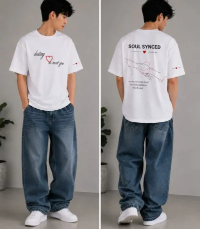 couple graphic T-shirts