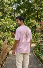 Bare Bloom Oversized Cotton T-Shirt for Men & Women | Grow Naturally Graphic Tee - Image 3