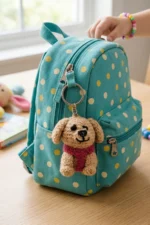 handmade puppy keychain