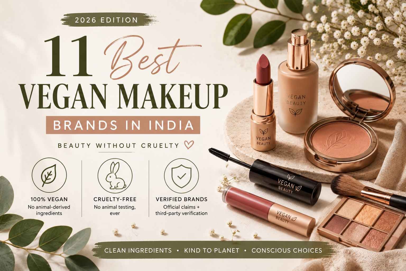 11 Best Vegan Makeup Brands in India