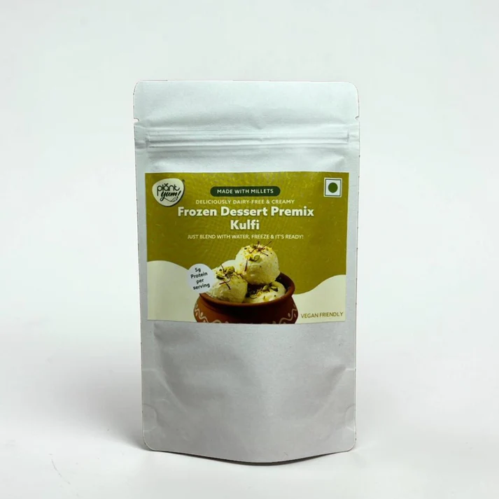 Kulfi_Ice_Cream Plant Yum Frozen Dessert Premix | Dairy-Free & Plant-Based Frozen Treat Mix (Vanilla, Chocolate, Coffee, Kulfi & Matcha) - Image 1