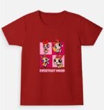 Girls Cartoon Graphic T Shirt | Everyday Mood 100% Cotton Tee - Image 2