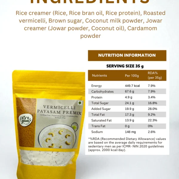 Vegan Vermicelli Payasam Premix