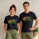 Vegan Delight Oversized T-Shirt | 240 GSM Cotton Eco Tee - Image 3
