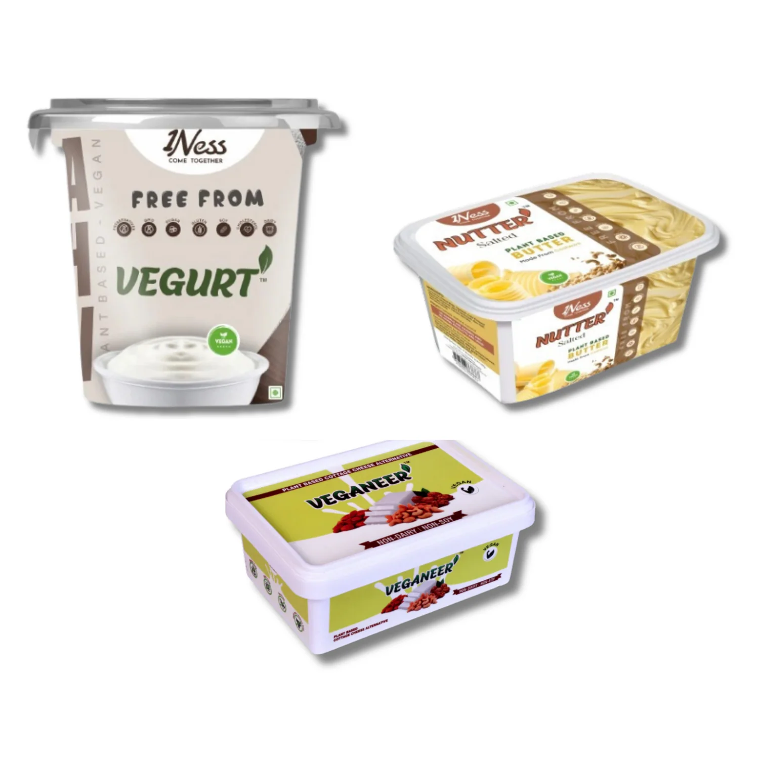 Ultimate Vegan Dairy Alternatives Combo Pack – Vilk, Nutter, Veganeer & Vegurt Vegan Punjabi Combo Pack