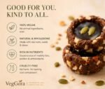 VegGora Luxury Dark Chocolate Nut Katori Cups – Vegan, No Refined Sugar, Handcrafted with Nuts and Seeds