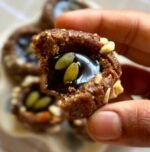VegGora Luxury Dark Chocolate Nut Katori Cups – Vegan, No Refined Sugar, Handcrafted with Nuts and Seeds