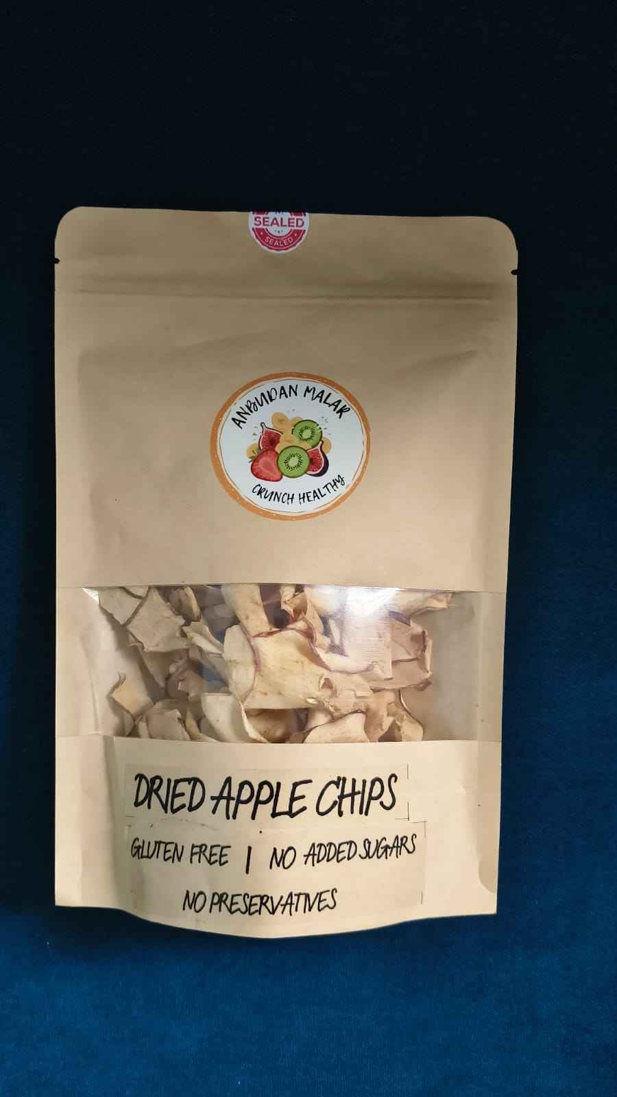 Anbudan Malar Dried Apple Chips | Gluten-Free Healthy Fruit Snack | No Added Sugar dried apple chips