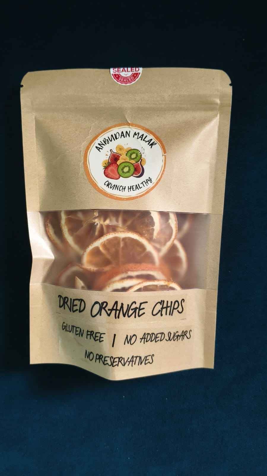 Anbudan Malar Dried Orange Chips | Citrus Fruit Snack | Gluten-Free dried orange chips,