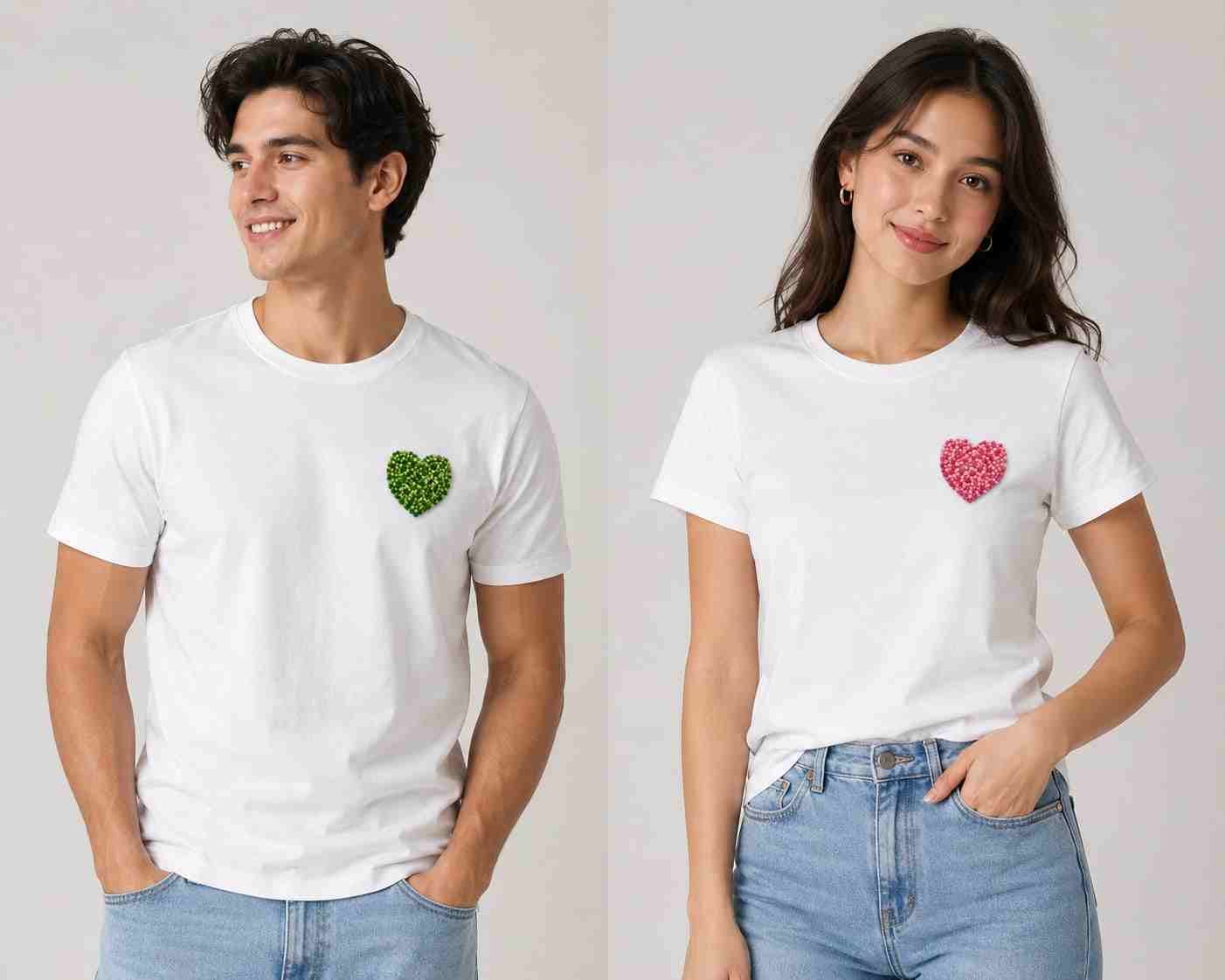 WhatsApp Image 2026-06-22 at 9.11.14 PM_11zon Unisex Heart Embroidered Cotton T-Shirt | The Heartpiece Tee - Image 1