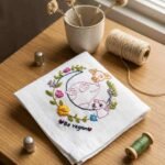 Be Kind, Be Vegan Embroidered Handkerchief
