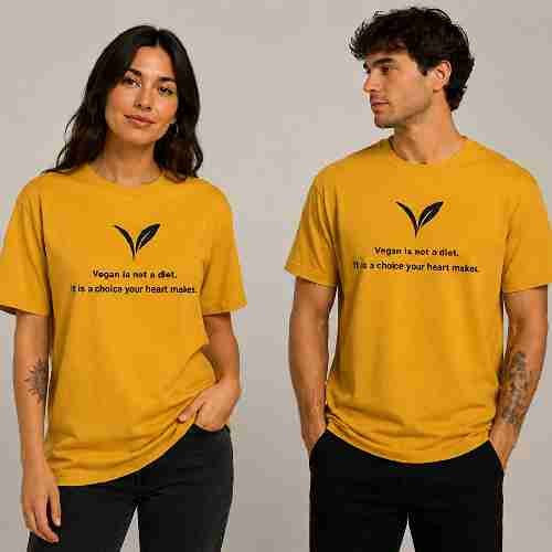 fve_11zon Vegan Is Not a Diet T Shirt for Men & Women | Compassion Graphic Tee - Image 1