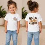 Cute Girls Cotton Graphic T-Shirt | Good Things Are Coming