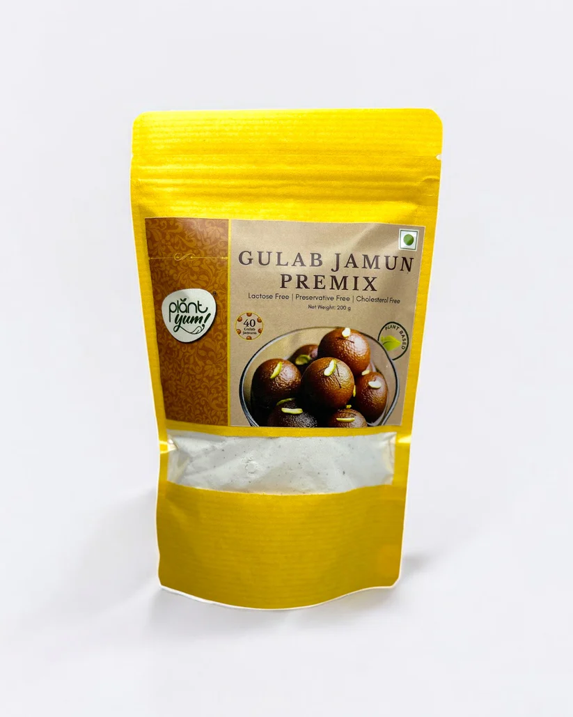 Plant Yum Gulab Jamun Premix | Vegan Dairy-Free Indian Dessert Mix Vegan Gulab Jamun Premix