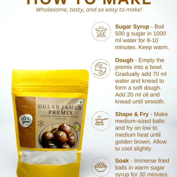 Vegan Gulab Jamun Premix
