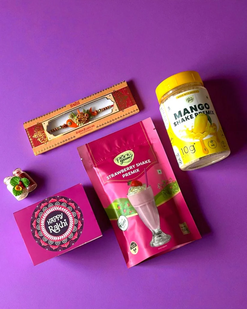 Plant Yum Raksha Bandhan Gift Hamper | Plant-Based Rakhi Gift Box Raksha Bandhan Gift Hamper