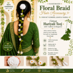 Handmade Crochet Paranda with Floral Bun & Tassels - Image 2