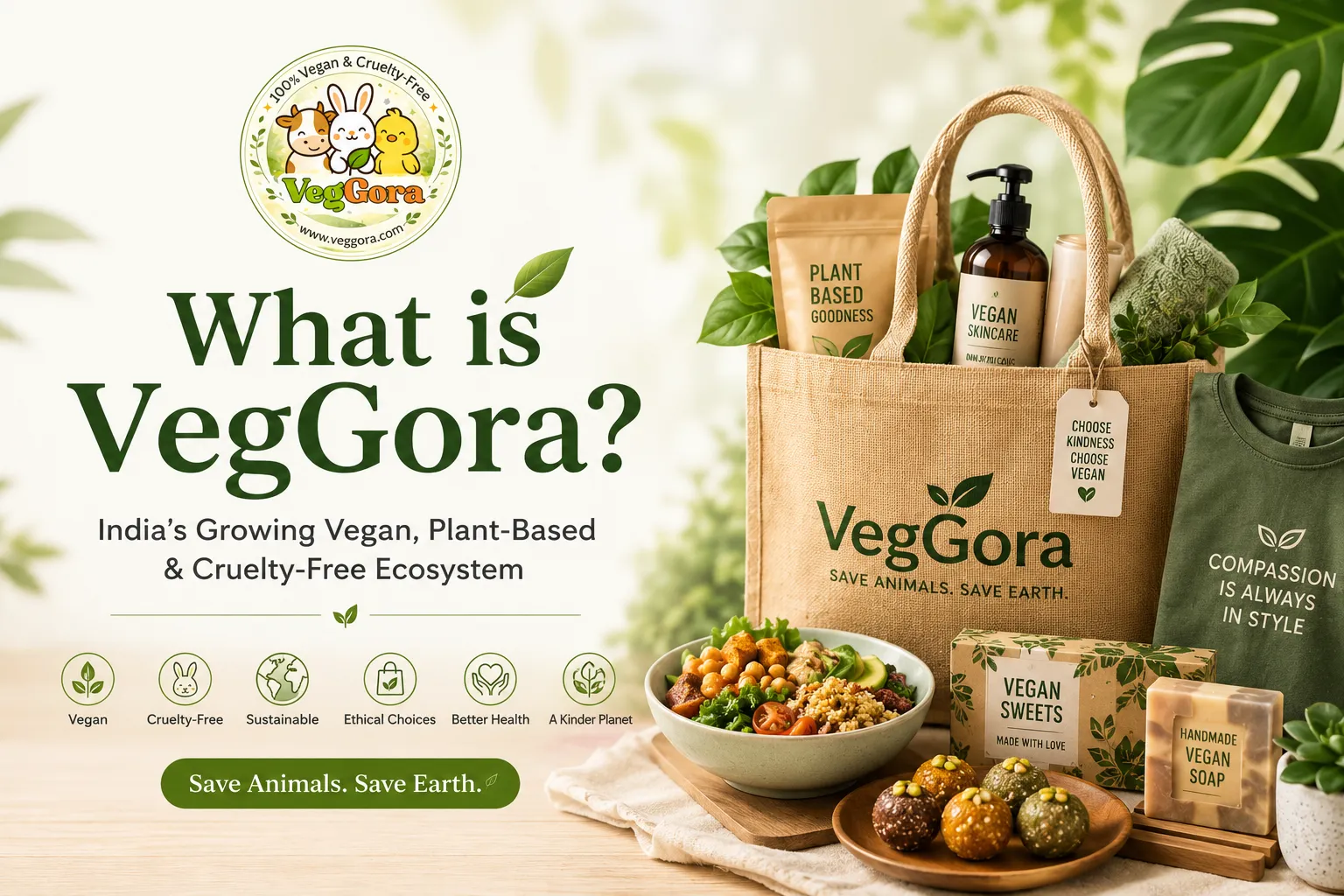 What is VegGora India's vegan plant based and cruelty free ecosystem