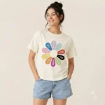COLORFUL HAIR CLIPS GRAPHIC UNISEX T-SHIRT