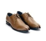 Ethik The Captain Tan Derby Shoes for Men | Premium Vegan Formal Office Shoes - Image 3