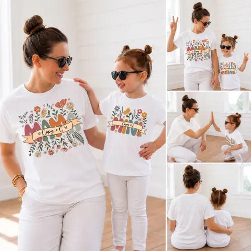 Untitled design (1)_11zon Copy + C Mini Me Matching Mom & Daughter T-Shirt