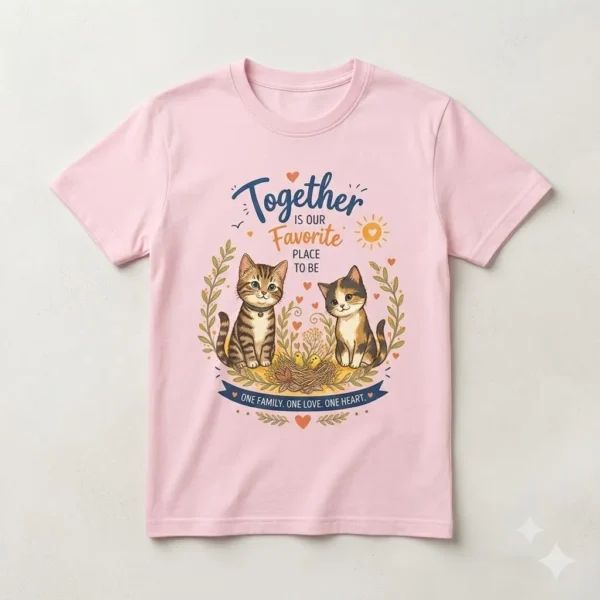 TOGETHER IS OUR FAVORITE PLACE KIDS T-SHIRT