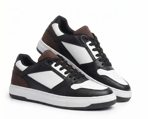 Brown Mesh Sneakers