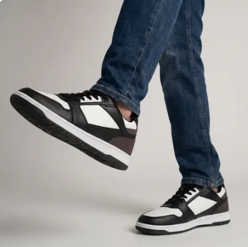 Brown Mesh Sneakers