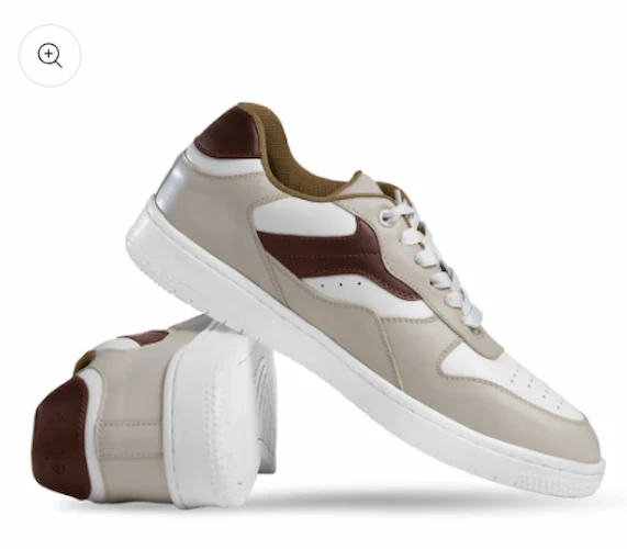 Ethik Ridge Tan Strap Sneakers | Premium Vegan Casual Sneakers Tan Strap Sneakers