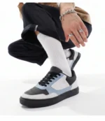 Blue Perforated Sneakers