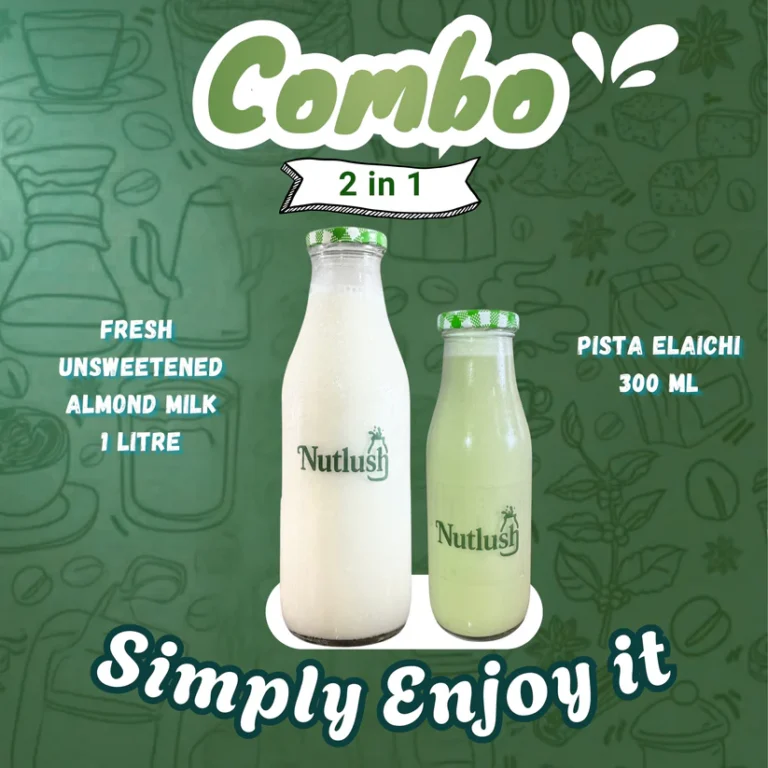 Fresh Almond Milk and Milkshake Combo