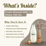 Fresh Almond Milk and Milkshake Combo