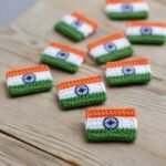 Handmade Indian Flag Brooch