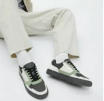 Green Perforated Sneakers