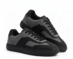 Deep Grey Layered Panel Sneakers
