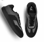 Deep Grey Layered Panel Sneakers