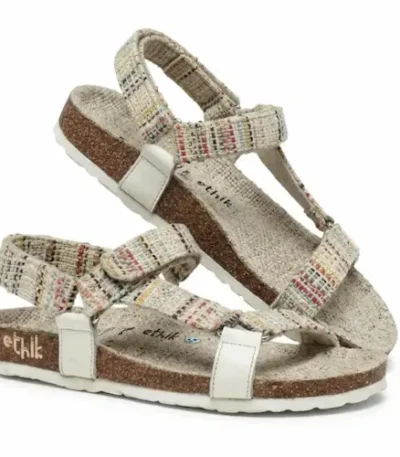 Multicolor Velcro Strap Sandals