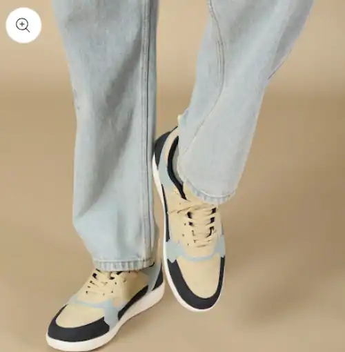 Ice Blue Suede Sneakers