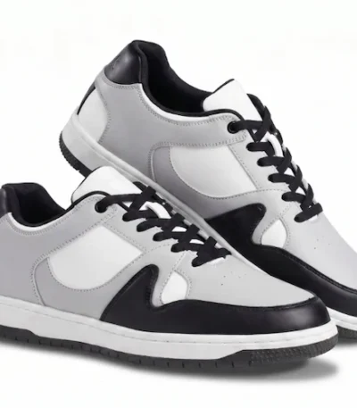Black Grey Signature Sneakers