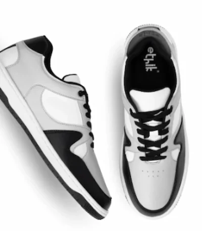 Black Grey Signature Sneakers