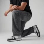 Black Grey Signature Sneakers