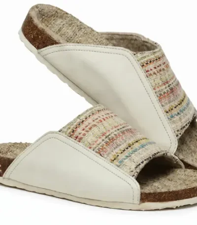 Mist Natural Multi Slide Sandals