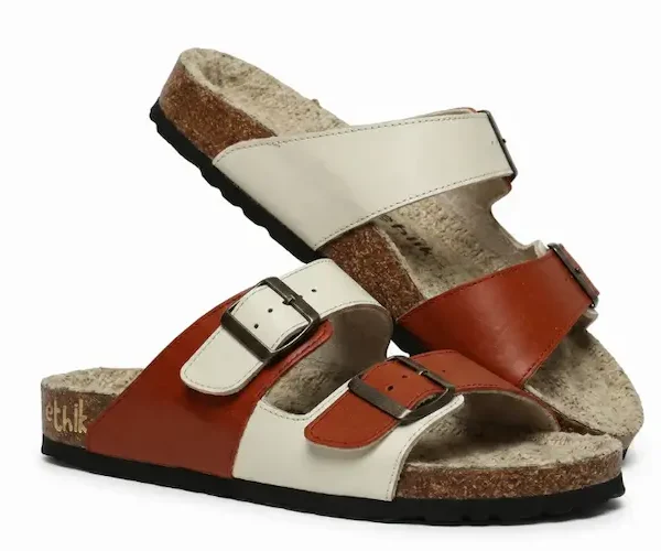 White Rust Double Buckle Sandals White Rust Double Buckle Sandals