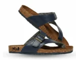 Navy Blue Cross Strap Sandals