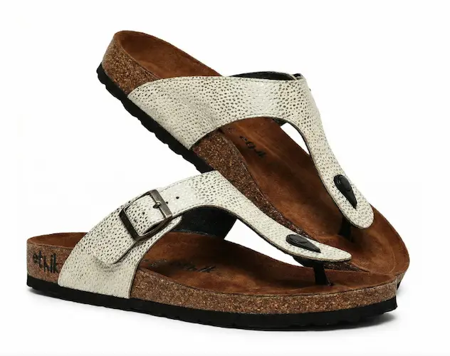 Ethik Fauna Pebble Forest Green Adjustable Strap Sandals | Premium Vegan Men's Sandals Forest Green Adjustable Strap Sandals