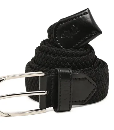 Urban Braid Black Belt | Stretch Vegan Casual Belt